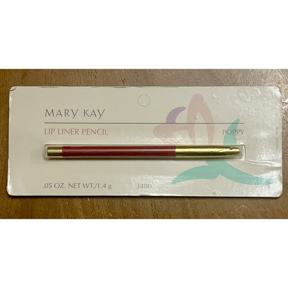 Mary Kay Lip Liner Pencil Makeup Poppy 3480‎ .05oz 1.4g NOS Discontinued Sealed!